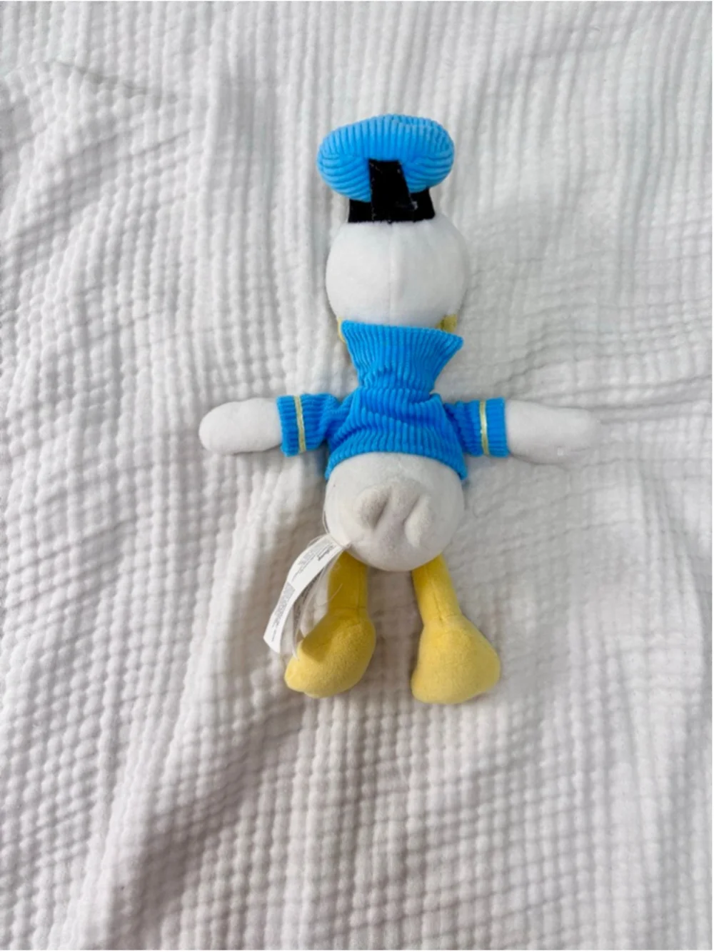Disney Donald Duck Stuffed Animal One Size White Blue 10”